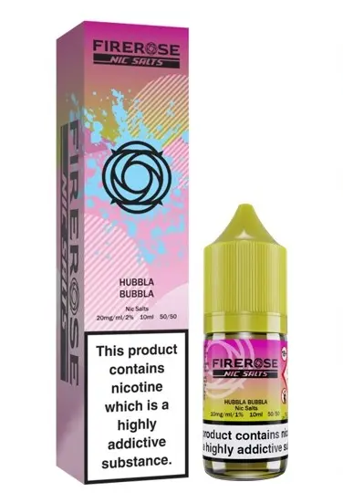 Hubbla Bubbla Nic Salt E-Liquid by Firerose 5000 Salts 10ml 